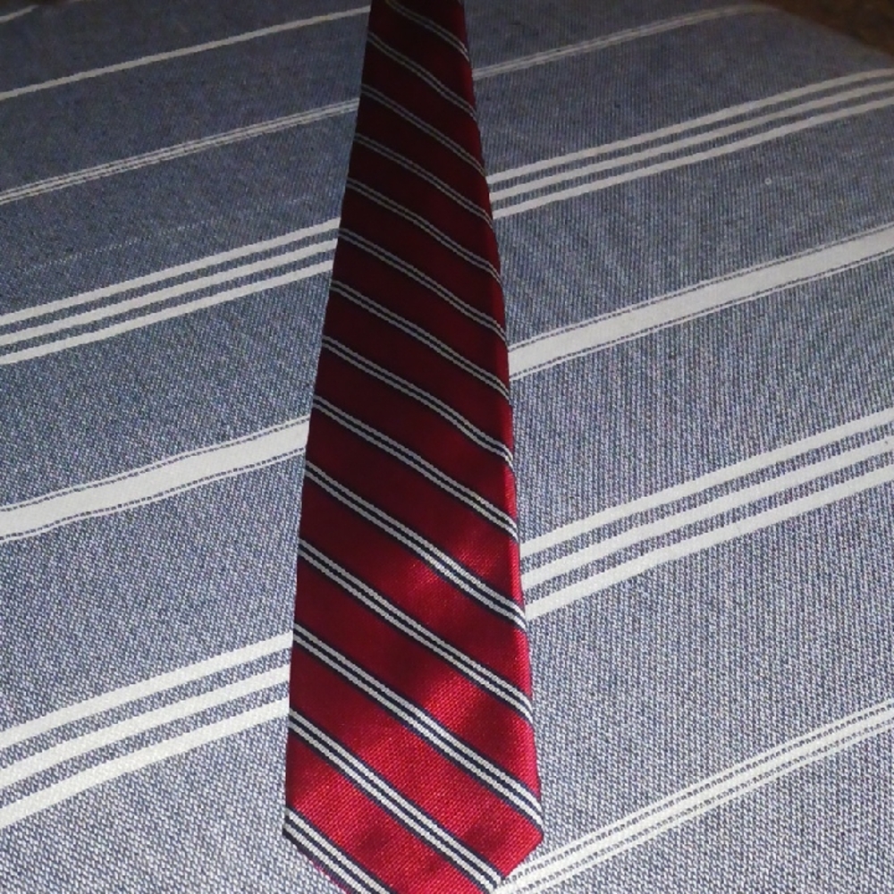 Classic Red Striped Tie